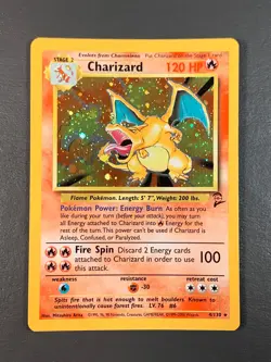 Charizard Base Set 2 Halo 4/130 Pokemon TCG Card - Vintage Raw Ungraded - Image 1