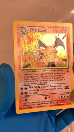 Charizard Base Set 2 Halo 4/130 Pokemon TCG Card - Vintage Raw Ungraded - Image 2