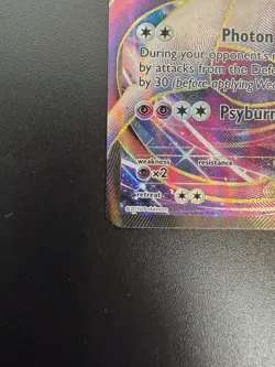 2016 Pokemon XY Black Star Mewtwo EX Promo Super Premium Collection #XY125 LP - Image 3