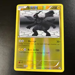 2011 Pokemon Black & White #47/114 Zekrom Reverse Holo V724 - Image 1