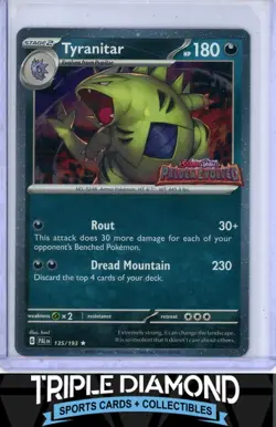 2023 Pokemon Paldea Evolved #135/193 Tyranitar Holo Stamped H47 - Image 1