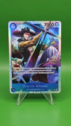 One Piece TCG Dracule Mihawk SR OP09-048 Emperors in the New World English Foil - Image 1