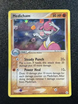Medicham 42/101 Pokemon TCG Hidden Legends Reverse Holo 2004 Card (Light Play)LP - Image 1
