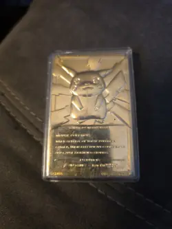Burger King Pikachu Trading Card 23K Gold-Plated Limited Edition - Image 2