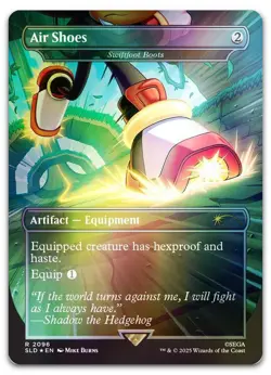 Air Shoes - Swiftfoot Boots (Rainbow Foil) #2096 NM Secret Lair Drop Magic MTG - Image 1