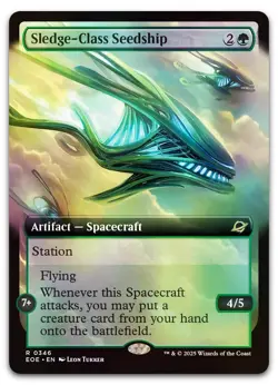 Sledge-Class Seedship (Extended Art) #346 (Foil) NM Edge of Eternities Magic MTG - Image 1