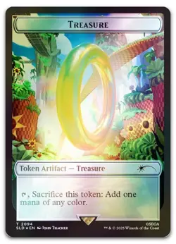 Treasure Token (2094) (Rainbow Foil) #2094 (NM) Secret Lair Drop SLD Magic MTG - Image 1