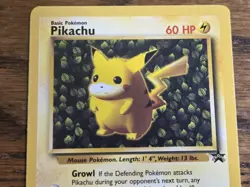 Pokemon Wotc Black Star Promo # 1 IVY PIKACHU**not played** - Image 2