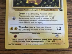 Pokemon Wotc Black Star Promo # 1 IVY PIKACHU**not played** - Image 3