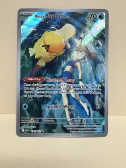 2025 POKEMON DRI EN-DESTINED RIVALS 193 MISTY'S PSYDUCK ILLUSTRATION RARE - Image 1