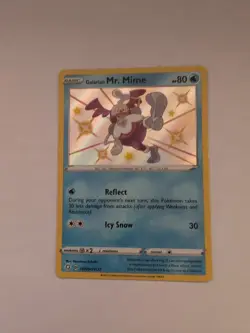 Galarian Mr. Rime SV021/SV122 Shiny Holo Rare Shining Fates Pokemon NM - Image 1