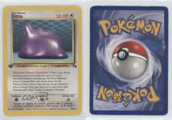 Ditto 1st Ed. Pokemon Fossil #18 1999 - Image 3