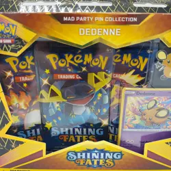 Pokemon TCG: Shining Fates Mad Party Pin Collections Box (Dedenne) 820650808685 - Image 2