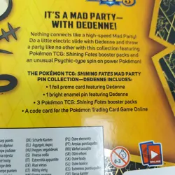 Pokemon TCG: Shining Fates Mad Party Pin Collections Box (Dedenne) 820650808685 - Image 5
