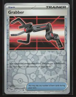 Grabber #162/165 SV: Scarlet & Violet 151 Reverse Holo Pokemon TCG NM/M - Image 1