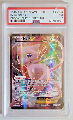 2016 POKEMON XY PROMO SUPER-PREMIUM COLLECTION #XY126 FULL ART/MEW EX PSA 7 NM - Image 1