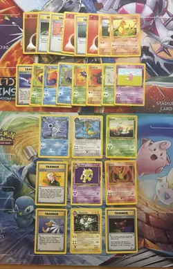 Vintage Pokemon Card Lot WOTC First Editon Shadowless Etc Dragonite Blastoise - Image 1