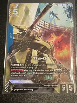 The-O GD03-002 LR+ Alt Art Steel Requiem Gundam TCG Card Game CCG English - Image 1