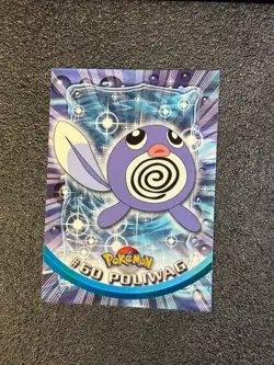 Poliwag Topps TV Animation #60 Black Logo LP Pokemon Card - Image 1