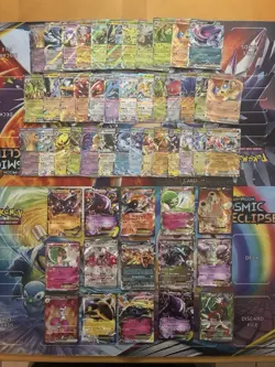 Pokemon Card Lot Full Art Alt Art Fire Gengar Moltres Charizard 53 Cards - Image 1