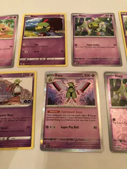Lot Of 7 Natu and Xatu Pokemon Cards - Image 5