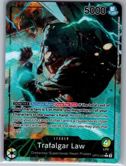 Trafalgar Law (Alt Art) OP10-022 English Royal Blood - One Piece Card - NM - Image 1