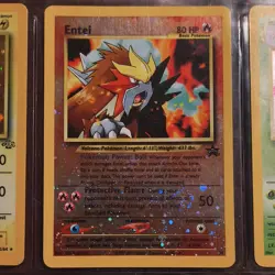 Pokemon TCG Entei Wotc Promo 34/53 Reverse Holo Basic 80 HP Card 2001 English - Image 1