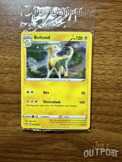 Pokemon Card Boltund 076/202 Sealed Cosmo Holo Promo - US Seller - Image 1