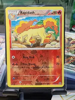 Rapidash 17/114 REVERSE HOLO XY Steam Siege Pokemon TCG Card NM - Image 1