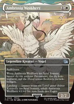 MTG Magic the Gathering FINAL FANTASY Ambrosia Weissherz v1 Foil - Image 1