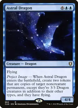 MTG - Astral Dragon - Fanart Battle for Baldur's Gate - EDH / Playtest - Image 1