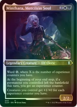 1 x Minthara, Merciless Soul - Foil Etched - CLB - LP - MTG - Image 1