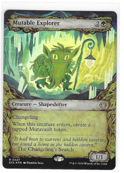 Mutable Explorer (Showcase Foil) Rare 0327 MTG: Lorwyn Eclipsed - Image 1
