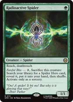MTG: Radioactive Spider #111 R Normal NM Marvel's Spider-Man - Image 1