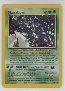 Heracross Holo German Pokemon Neo Genesis #6 2000 - Image 1
