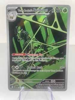 Team Rocket's Spidops - 187/182 - Pokemon Destined Rivals Illustration Rare NM - Image 1