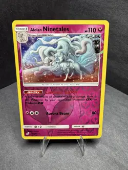 Pokemon TCG Alolan Ninetales 111/181 Reverse Holo Team Up SM9 - Image 2