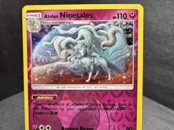 Pokemon TCG Alolan Ninetales 111/181 Reverse Holo Team Up SM9 - Image 3