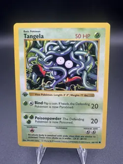 Tangela Shadowless 1st Ed. Pokemon Base Set #66 NM - Image 1