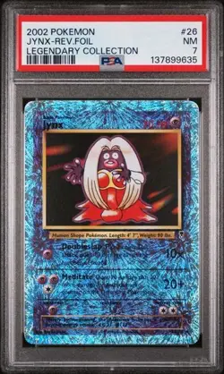 2002 Pokemon Jynx 26/110 Reverse Holo Rare Fireworks Legendary Collection PSA 7 - Image 1