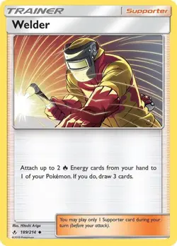 Pokemon WELDER Sun & Moon Unbroken Bonds 189/214 NM/Mint PACK FRESH - Image 1
