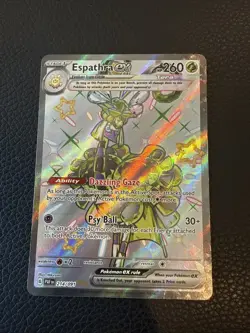Pokemon Espathra EX 214/091 Scarlet & Violet Paldean Fates Shiny - B - Image 1