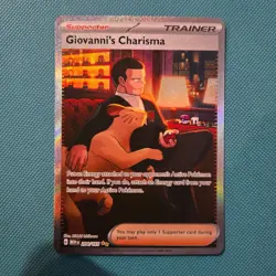 Giovanni's Charisma 204/165 - Scarlet & Violet 151 SIR Pokemon TCG NM - Image 1