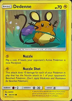 Dedenne - 84/214 - Lost Thunder Pokemon 2018 - Image 1