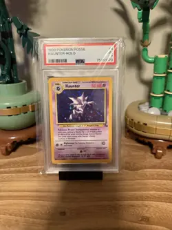 Pokemon Haunter 6/62 Fossil Holo Rare Unlimited PSA 7 English 1999 - Image 1