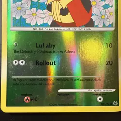 FREE SHIPPING Pokemon Kricketot - 78/127 - Common - Reverse Holo - Platinum - Image 2