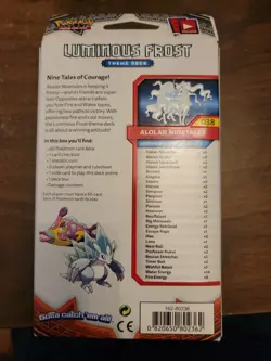 Pokemon TCG Sun & Moon Burning Shadows theme Deck Luminous Frost NEW SEALED! 820650802362 - Image 2