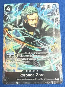 Roronoa Zoro One Piece TCG Premium Booster 2 PRB02 (OP10-095) Alt Art Rare - PWE - Image 1