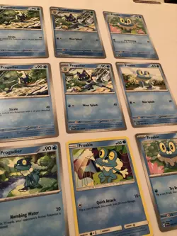 Lot Of 9 Froakie and Frogadier Pokemon Cards - Image 3