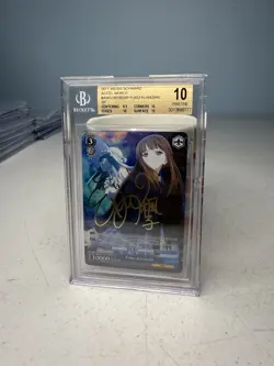 Weiss Schwarz Accel World Fuko Kurasaki Signed Card AW/S18-E085SP SP BGS 10 - Image 2